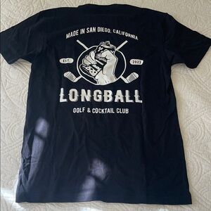 Black Longball Graphic Tee